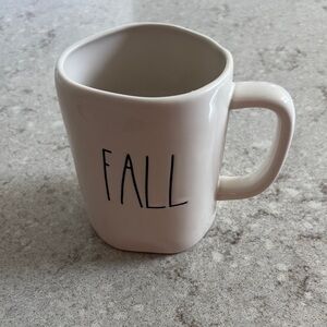 Rae Dunn Cream Ceramic Dining Mugs with Minimalist Design